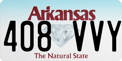 AR license plate 408VVY
