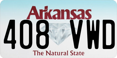 AR license plate 408VWD
