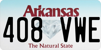 AR license plate 408VWE