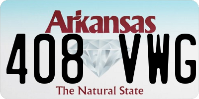 AR license plate 408VWG