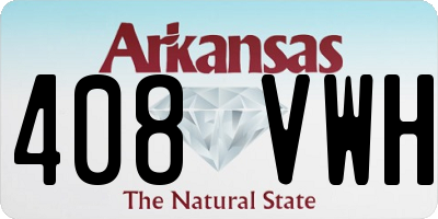 AR license plate 408VWH