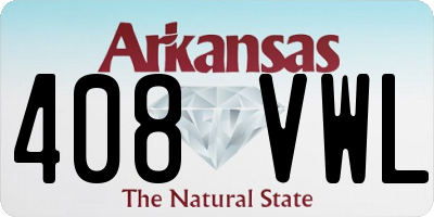 AR license plate 408VWL