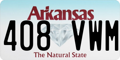 AR license plate 408VWM