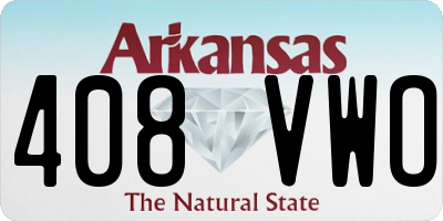 AR license plate 408VWO