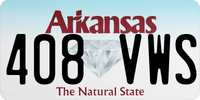 AR license plate 408VWS
