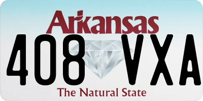 AR license plate 408VXA