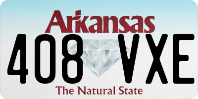 AR license plate 408VXE