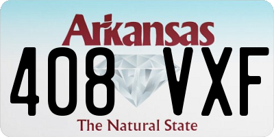 AR license plate 408VXF