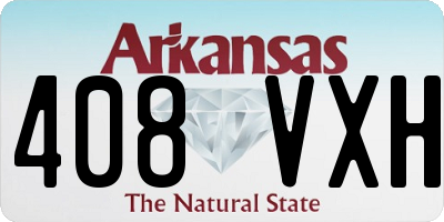 AR license plate 408VXH
