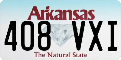 AR license plate 408VXI