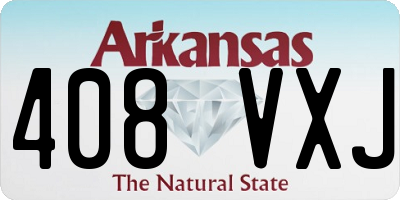 AR license plate 408VXJ