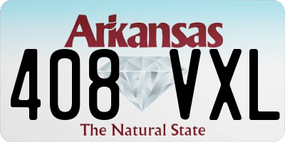 AR license plate 408VXL