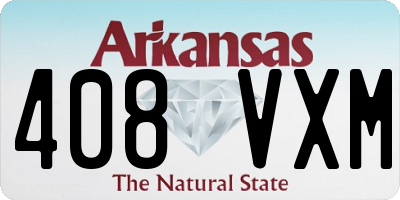 AR license plate 408VXM