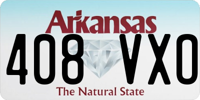 AR license plate 408VXO