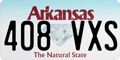 AR license plate 408VXS