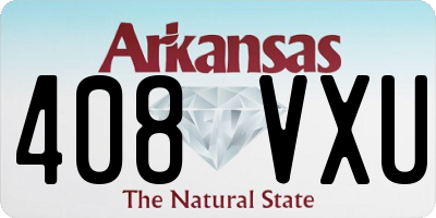AR license plate 408VXU