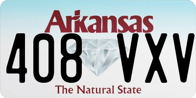 AR license plate 408VXV