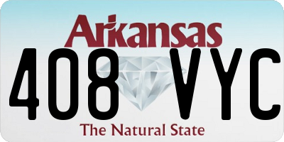 AR license plate 408VYC