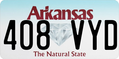 AR license plate 408VYD