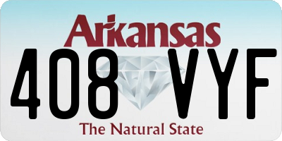 AR license plate 408VYF