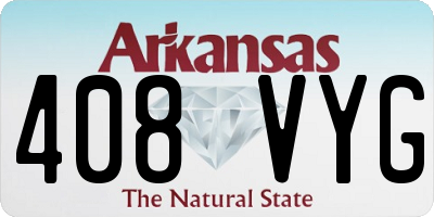AR license plate 408VYG