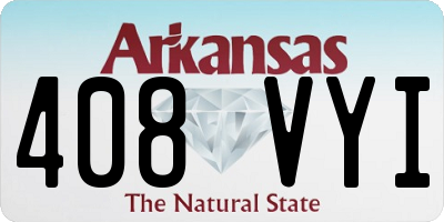 AR license plate 408VYI