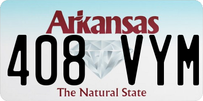 AR license plate 408VYM