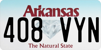 AR license plate 408VYN