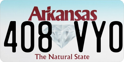 AR license plate 408VYO