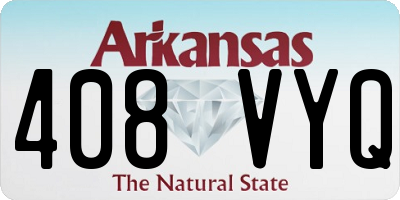 AR license plate 408VYQ