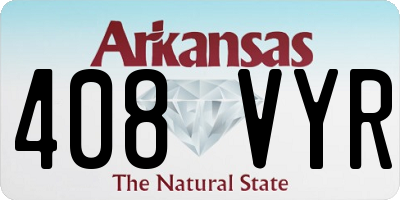 AR license plate 408VYR