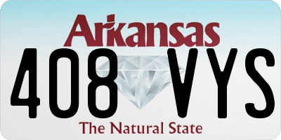 AR license plate 408VYS