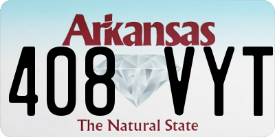 AR license plate 408VYT