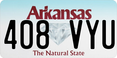 AR license plate 408VYU