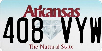 AR license plate 408VYW