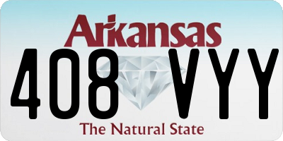 AR license plate 408VYY