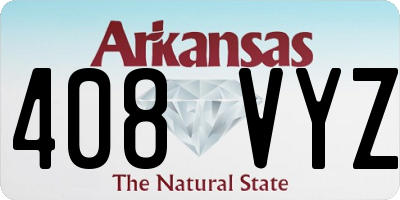 AR license plate 408VYZ