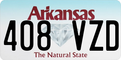 AR license plate 408VZD