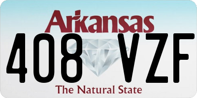 AR license plate 408VZF