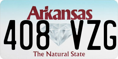 AR license plate 408VZG