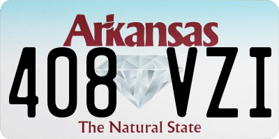 AR license plate 408VZI