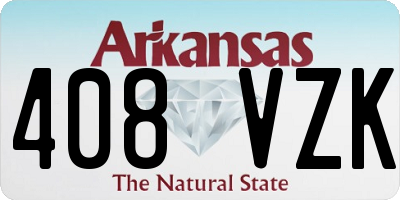 AR license plate 408VZK