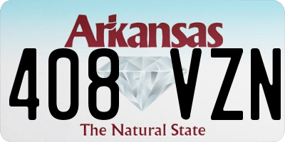 AR license plate 408VZN