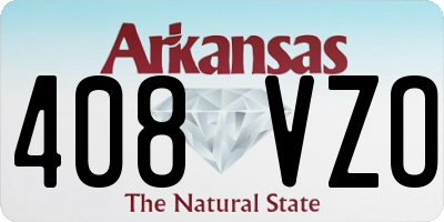 AR license plate 408VZO