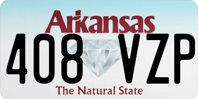 AR license plate 408VZP
