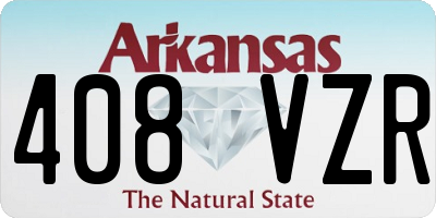 AR license plate 408VZR