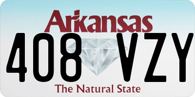 AR license plate 408VZY