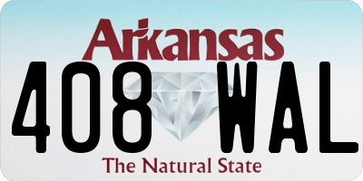 AR license plate 408WAL
