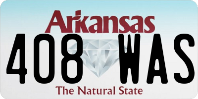 AR license plate 408WAS