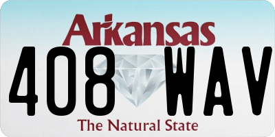 AR license plate 408WAV